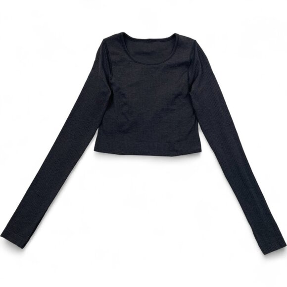 Lululemon Ebb to Street Long Sleeve Black Women's Size 4 - Picture 2 of 13